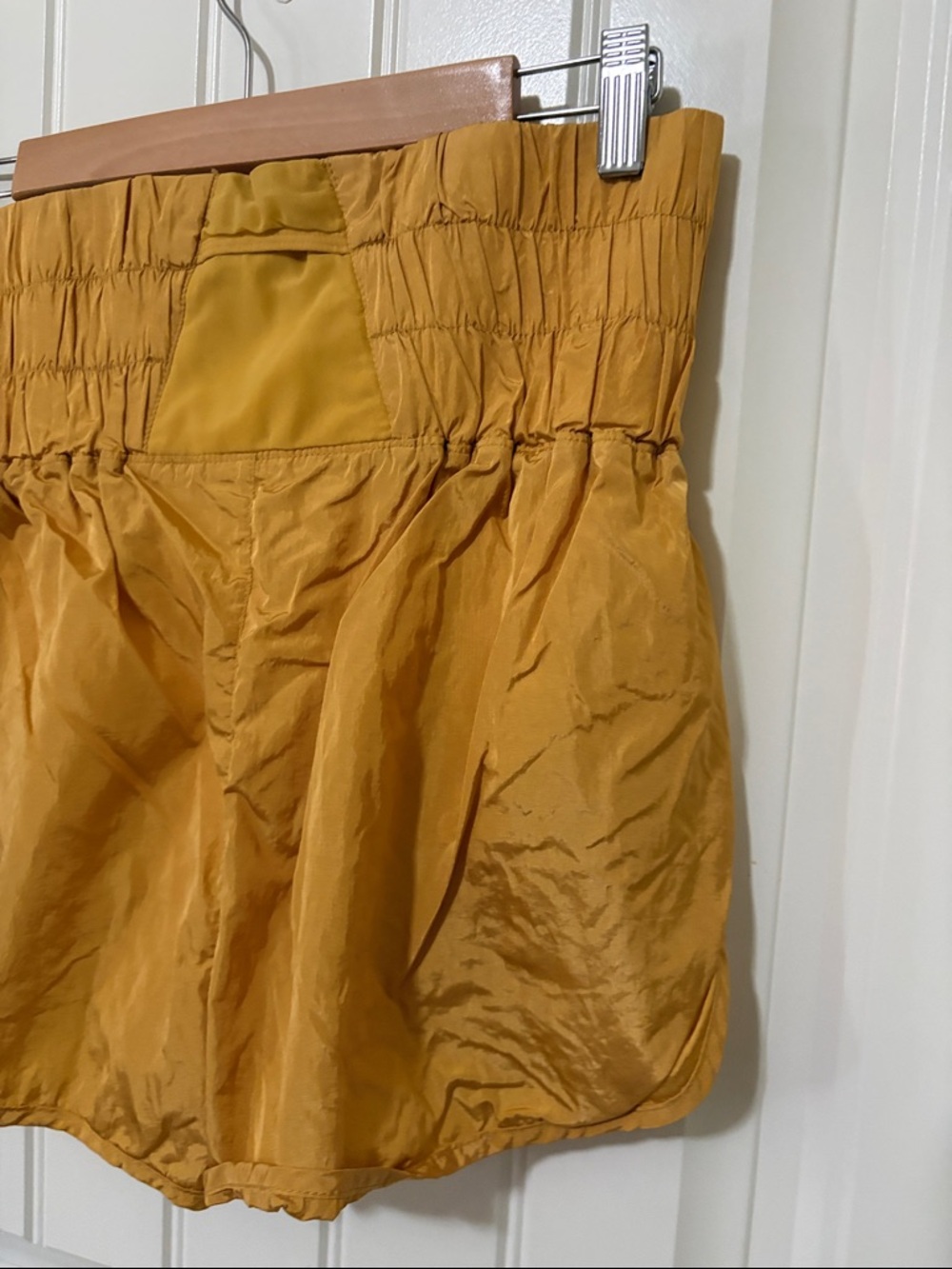 Free People Movement High-Waist Mustard Women’s Shorts - Picture 7 of 11